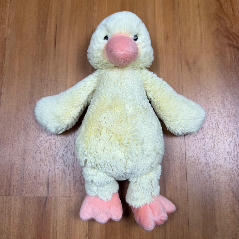 Jellycat Bashful Duckling Yellow Plush Stuffed Animal Bird JCINC4596 12 Inch